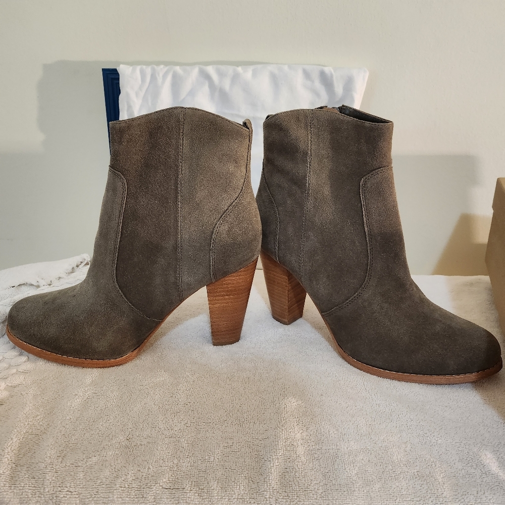 Joie charcoal ankle boots suede